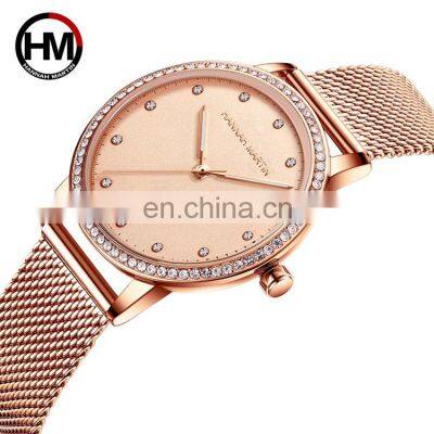 Hannah Martin 107 Luxury Women Quartz Watches OEM Logo Diamond Lady Watches Custom Wholesale