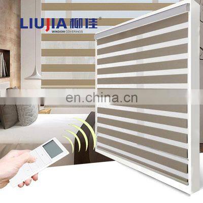 Smart Shades Motorized Blinds Zebra Roller Blind Polyester Roller Blinds Sheer photo-4