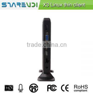 Cloud computing school education thin client X3 can be hanged supports multi point 2011/2012 server