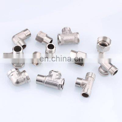 Super Whole Male Female Ttraight Nipple Stainless Steel 201 Threaded T Pipe Fitting photo-2