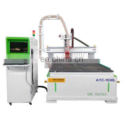 ATC wood carving machinery plywood cutting wood cnc router 1325