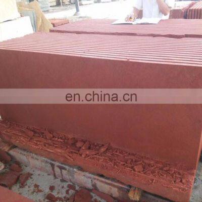 Sichuan Xinfengrui Natural Red Sandstone Slabs Wall Decoration Price per Ton for Sale photo-3