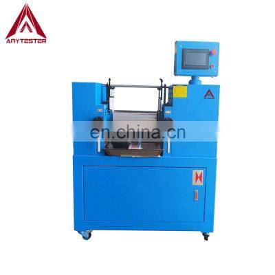 Electric Oil Heating Plastic Rubber Lab Two Roll Mill With Water Cooling