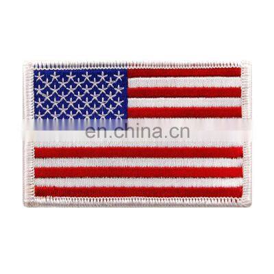 Country Flag Woven Patch, South Korean Flag Iron on Embroidery Patches Custom Embroidered Patch photo-3