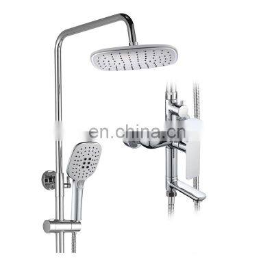 Good Price Chrome Finished Brass Bathroom Hand Rain Shower Set