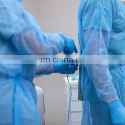 Non Woven Fabric Cleanroom Isolation Gown Suit Disposable Filmcovered Nonmedical Isolation Gowns photo-4