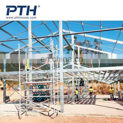 Low Cost Prefabricated Double-C Steel Structure Temporary Camp Light Weight Construction