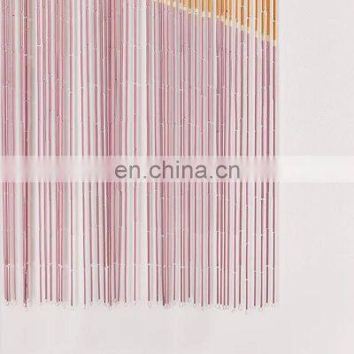 Best Selling Product Landscape Bamboo Beaded Door Curtain Cheap Wholesale Beaded Painted Door Curtain Wholesale photo-4
