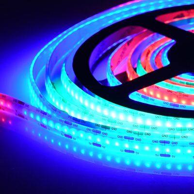 Factory Sales High Quality Dc5v 1008 Leds/m Magic Color Flexible Fcob Led Strip for Decoration photo-3