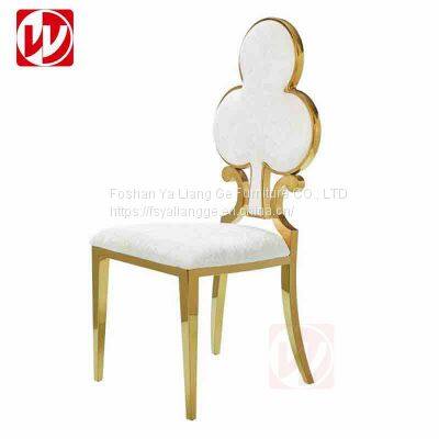 Modern Restaurant Furniture Hotel Luxury Wedding Chair Rose Gold Stainless Steel Banquet Chairs