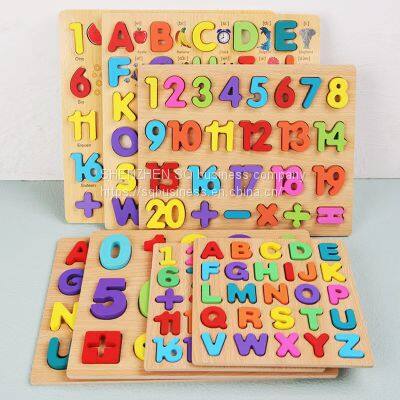 Kids Creative Alphabet Wood Puzzles ABC Letter and Number Montessori Learning Board Educational Toys for Toddlers photo-4