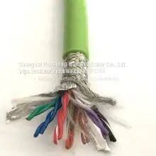 Folding Servo Encoder Cable Green 8/10/12/14/16/18/20-core PUR Polyurethane Drag Chain Cable photo-3