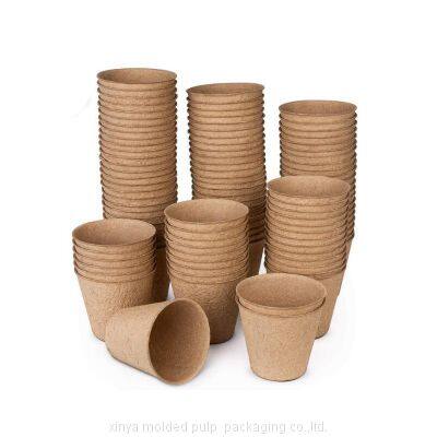 Nursery Pot-peat Pot-planter Molded Pulp Fiber Flower Pot
