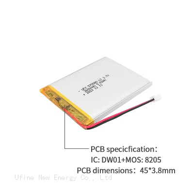 3.7V 2500mAh UFX 575080 Low Temperature Lithium Ion Rechargeable Battery Wholesale photo-4