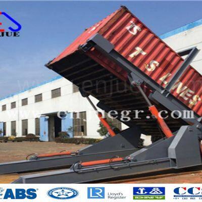 40feet /20feet 45feet Telescopic Hydraulic Container Tilter Machine Electric Hydraulic Container Loader Unit for Bulk Cargo Scrap Metal