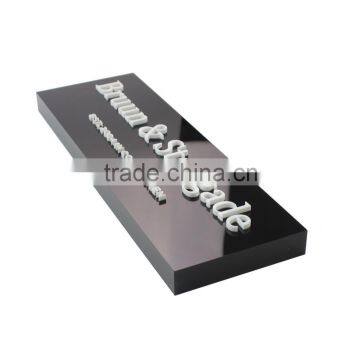 Wholesale Acrylic Nameplate Blocks, Engraved Acrylic Letter Sign Stamp Block