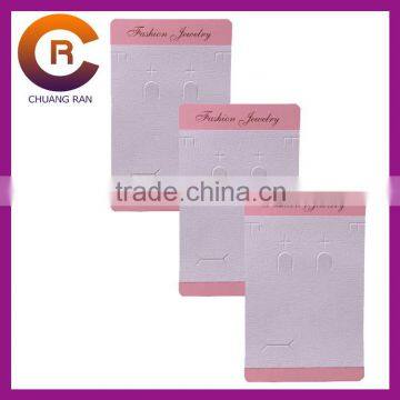 customize jewelry display card hanging neckalce earring jewelry cards