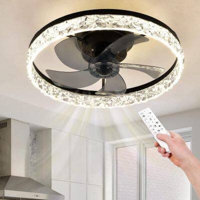 Low Profit Bedroom Ceiling Fan Light With Remote Controller