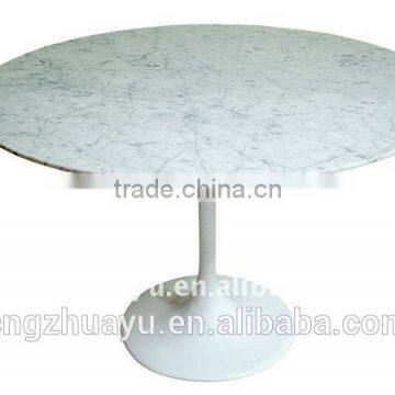 Tulip Dining Table Black Marble Top