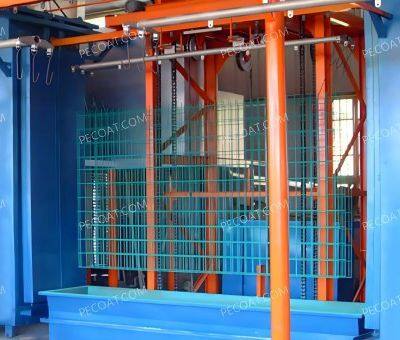 High Efficiency Energy Saving Fluidized Bed Dip Powder Coating Equipment Eco Friendly for Refrigerator Shelves photo-1