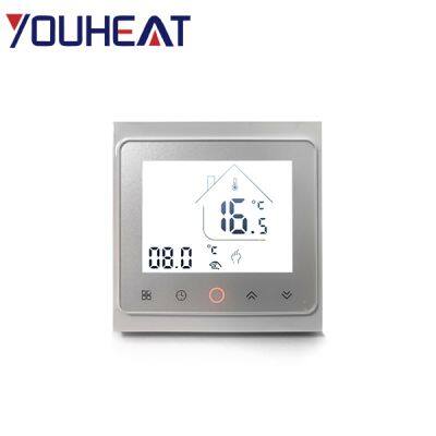 Fashionable Design Intelligent Touch Screen Adjustable Temperature Control Smart Thermostat for Floor Heating photo-2