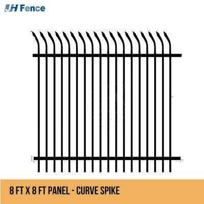 Fuerte y duradero cercado de acero galvanizado que mejora la protección y garantiza la seguridad de la puerta del acceso a la calle