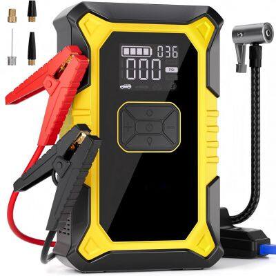 12000 мАч 44,4 Вт·ч 1800 А Усилитель автомобильного аккумулятора (для бензиновых двигателей объемом 6,0 л/дизельных двигателей объемом 3,0 л) с автозапорным насосом для шин давлением 150 PSI