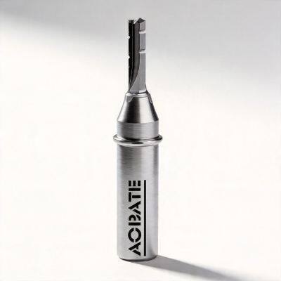 TCT Carbide Tipped Straight Router Bit 12.7mm Shank 2 Flute Woodworking Milling Cutter for CNC Engraving