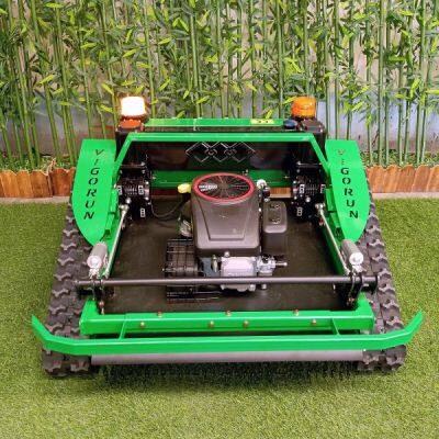 Loncin 4-х тактный безшнуровой промышленный бензиновый двигатель с автозарядкой, зеленый дистанционно управляемый гусеничный косилка для травы VTLM800