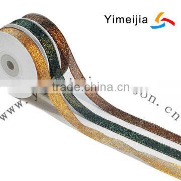 diffent width of copper color ribbon