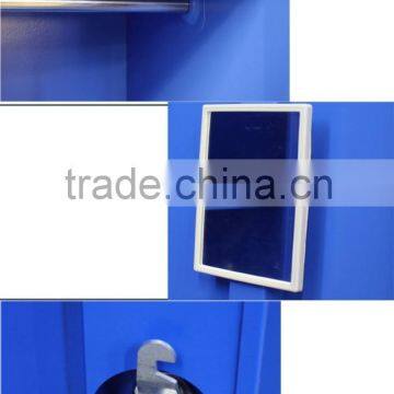 Modern Appearance Bedroom Furniture Single Door Metal Wardrobe Cabinets photo-3