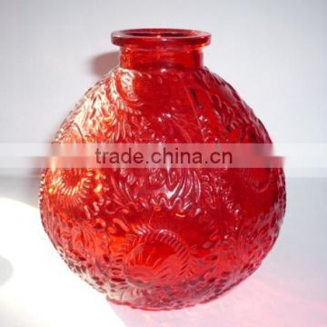 Red spherical glass bottle incense,aromatherapy bottles