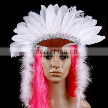 indian feather headdress/ feather headpiece carnival