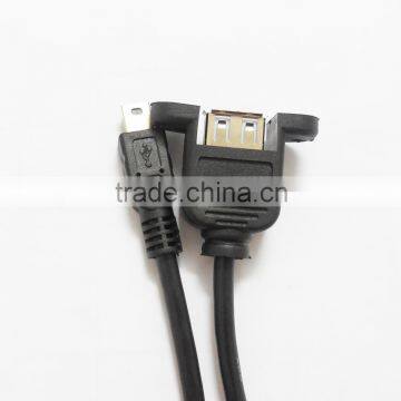 Mini USB Panel Mounted Cable