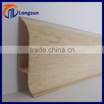 Wood Grain Surface Skirting Board PVC Kitchen Corners For Skirting