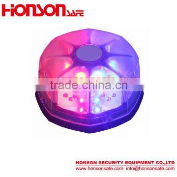 3W LED Circle Waterproof Warning Vehicle Beacons Light With Cigarette Plug HTL-318 photo-3