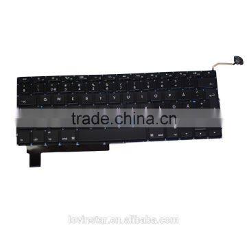 Professional Swedish Laptop keyboard Replacement For Laptop Macbook Pro A1286 2008-2012