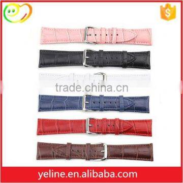 Thin Ladies fashion genuine crocodile watch leather straps