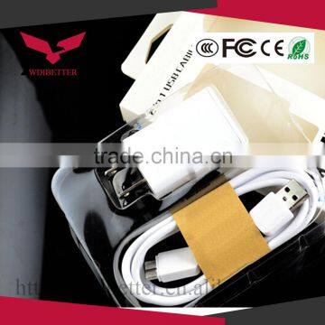 Oem For Samsung Galaxy S4 S3 Note 2 i9500 Travel Wall Charger micro usb cable