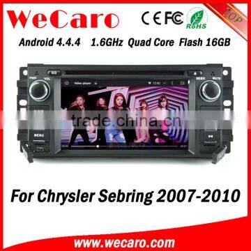 Wecaro WC-JC6235 Android 4.4.4 gps 1080p car dvd navigation system for chrysler sebring 2007 - 2010 bluetooth