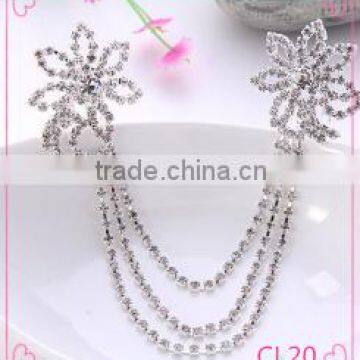 Wholesale custome jewelry Clear Crystal Flower Hair Accessory