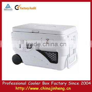 Ice chest cooler with radio/fm radio