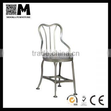 French Style Dining Chair Vintage Bestro Industrial Metal Dining Chairs