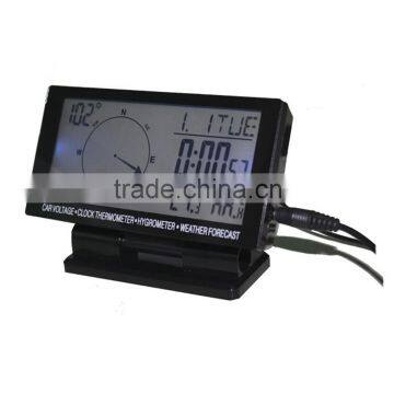 LCD Display Clock With Calendar / Thermometer / Compass Use in Car