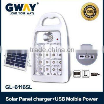 Solar Charging Led Emergency 1+16 Led Emergency Lamp