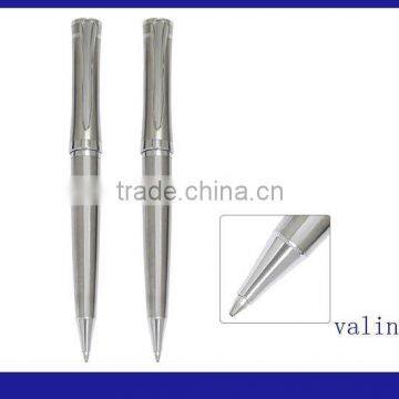 (va1104) Black and silver promotion metal gift pen with twist mechanism