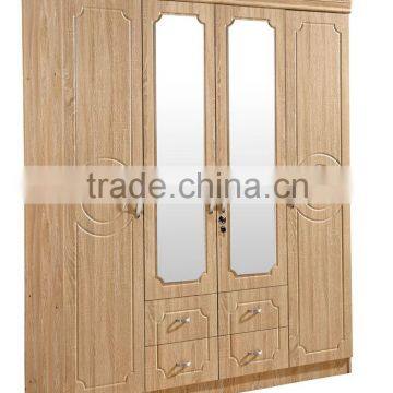 wardrobe 4 doors beech color