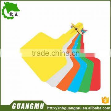 single ear tag with plastic pin TPU animal ear tag for cattle in yellow                        
                                                                                Supplier's Choice