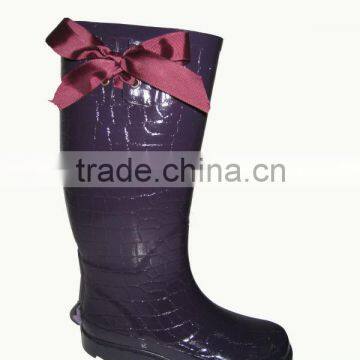 fashion woman rubber rain boots