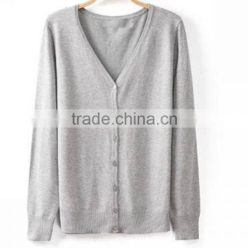 Fashion Deep V-neck Knitting Wear Thin Cardigan Coat for Laody's Wear photo-4